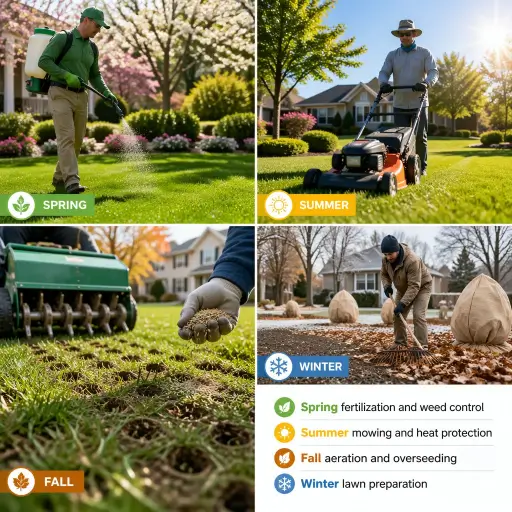 Seasonal lawn care in Wilmington, NC